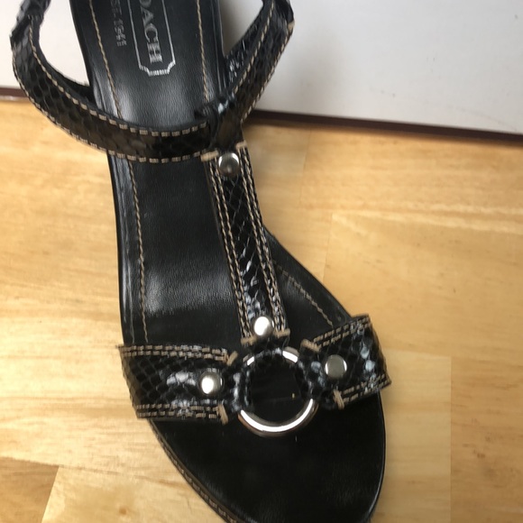 Coach MaryAlice Print Python Sandals -See pix - Picture 4 of 9